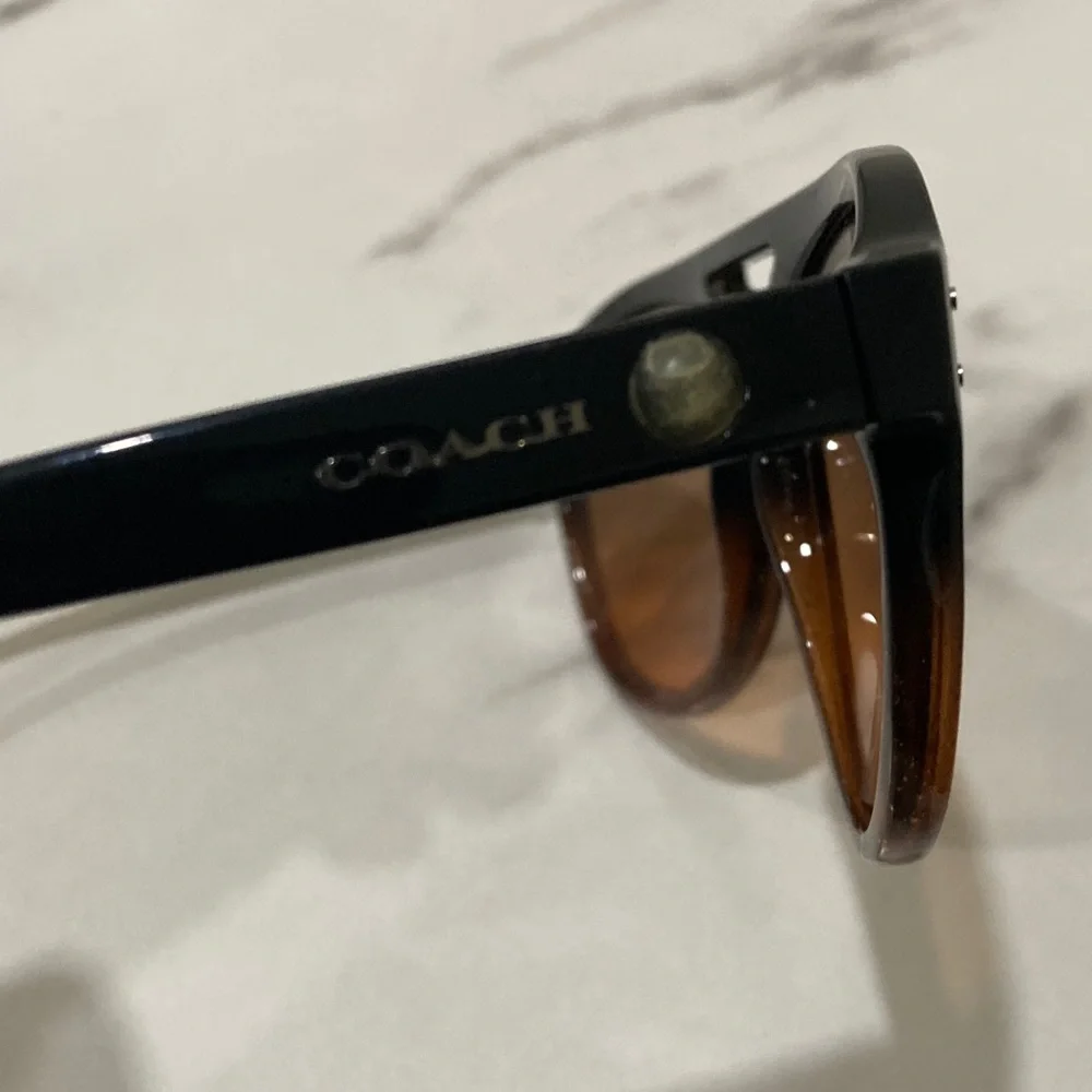 Coach Men's Pilot Sunglasses - Black & Brown